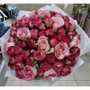 БУКЕТ ИЗ РОЗ РОЗОВЫЙ БУНТ